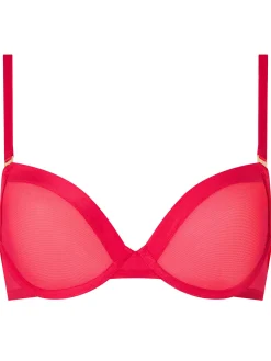 Knickerbox Zadie Non Padded Plunge Bra - Red