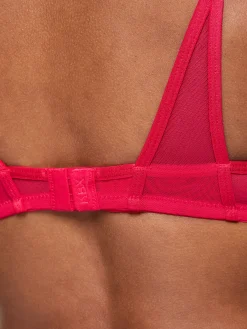 Knickerbox Zadie Non Padded Plunge Bra - Red