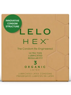 LELO Hex Condoms Organic - 3 Pack