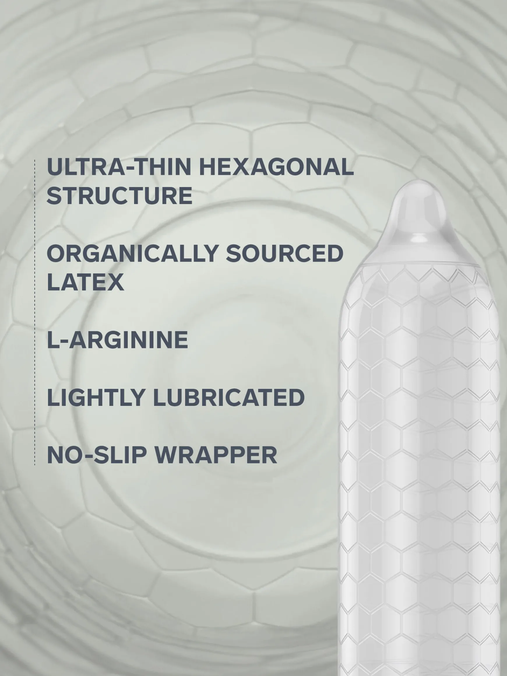 LELO Hex Condoms Organic - 3 Pack