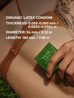LELO Hex Condoms Organic - 12 Pack