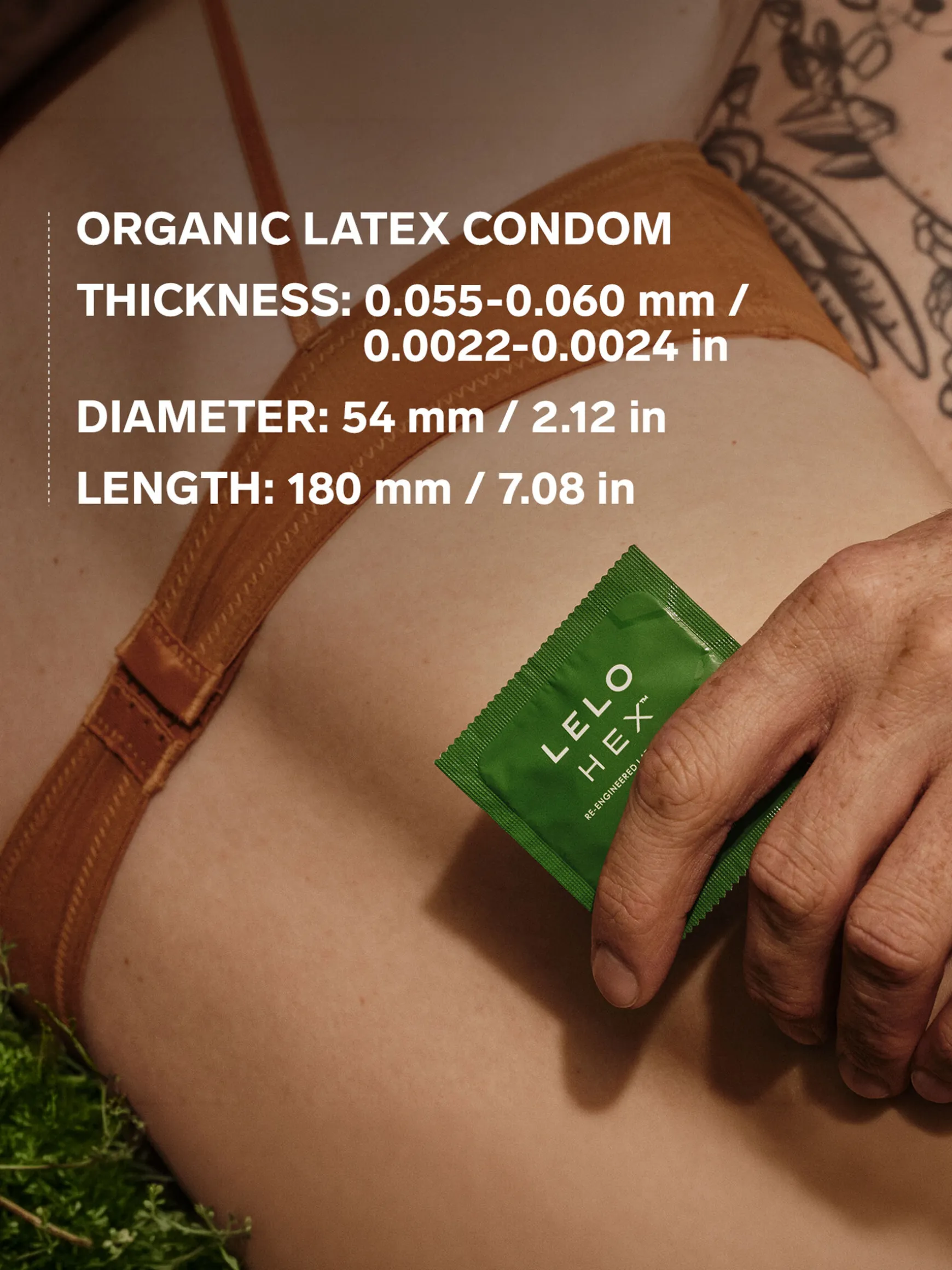 LELO Hex Condoms Organic - 12 Pack
