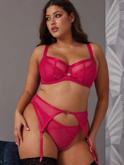 Loved Up Balcony Bra - Bright Red