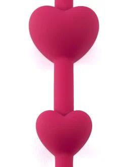 Lovers Heart Shaped Silicone Anal Beads
