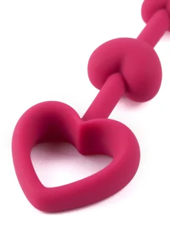 Lovers Heart Shaped Silicone Anal Beads