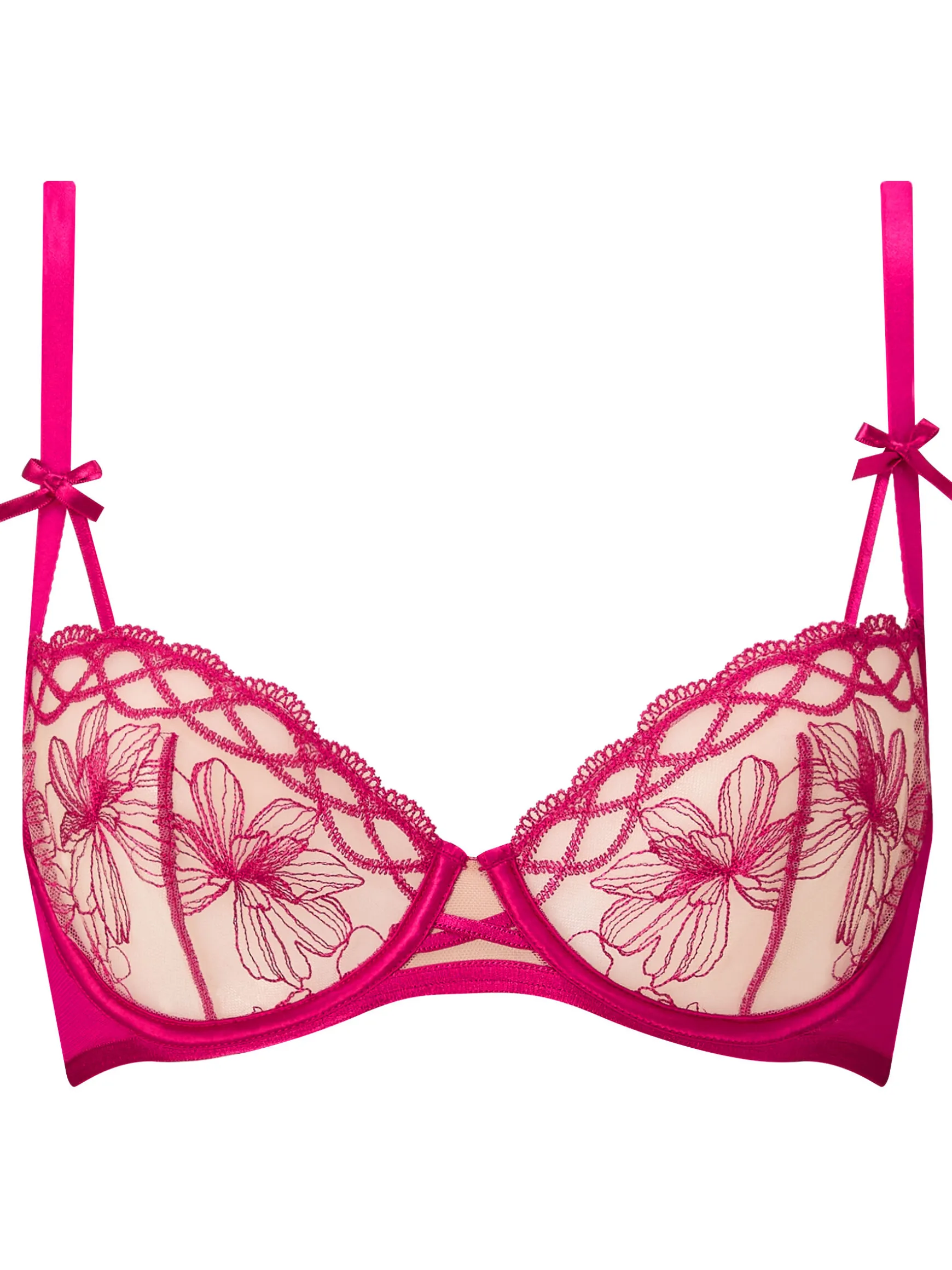 Make You Mine Non Padded Balcony Bra - Dark Pink