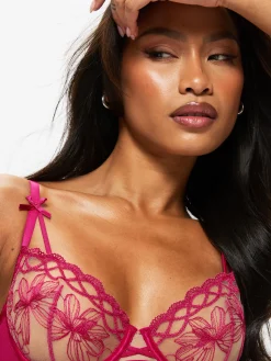 Make You Mine Non Padded Balcony Bra - Dark Pink