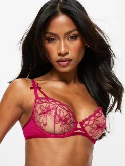 Make You Mine Non Padded Balcony Bra - Dark Pink
