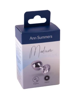 Medium Jewelled Metal Butt Plug