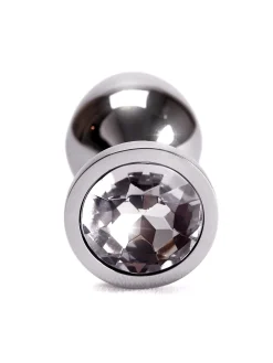 Medium Jewelled Metal Butt Plug
