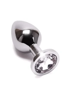 Medium Jewelled Metal Butt Plug