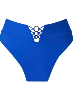 Miami Dreams High Waisted Bikini Bottoms - Cobalt