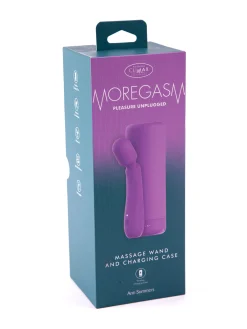 Moregasm+ Pleasure Unplugged Vibrating Massage Wand with Charging Case