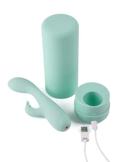 Moregasm+ Pleasure Unplugged Rabbit Vibrator with Charging Case