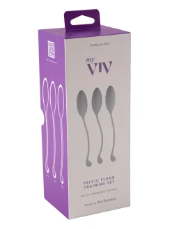 My Viv Weighted Silicone Pelvic Floor Trainer 3 Piece Set