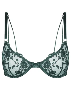Nicolette Non Pad Plunge Bra - Green