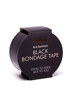 Non-Sticky PVC Bondage Tape - Black
