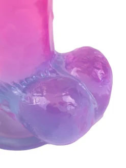Ombre 6 Inch Textured Suction Cup Dildo