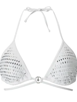 Pacific Pearl Padded Triangle Bikini Top - White