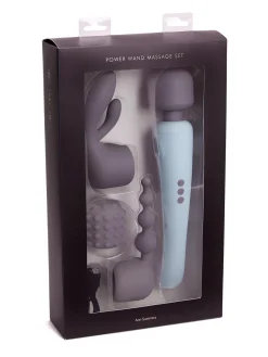 Power Massage Wand Vibrator Set with 3 Interchangeable Attachments