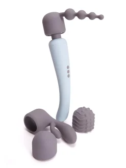 Power Massage Wand Vibrator Set with 3 Interchangeable Attachments