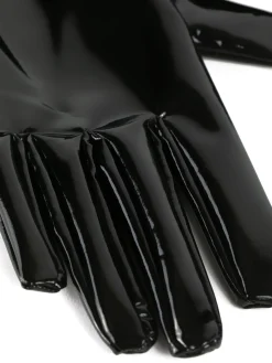 PU Wet Look Elbow Length Gloves