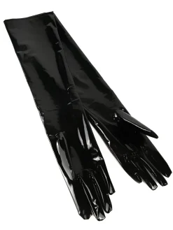 PU Wet Look Elbow Length Gloves