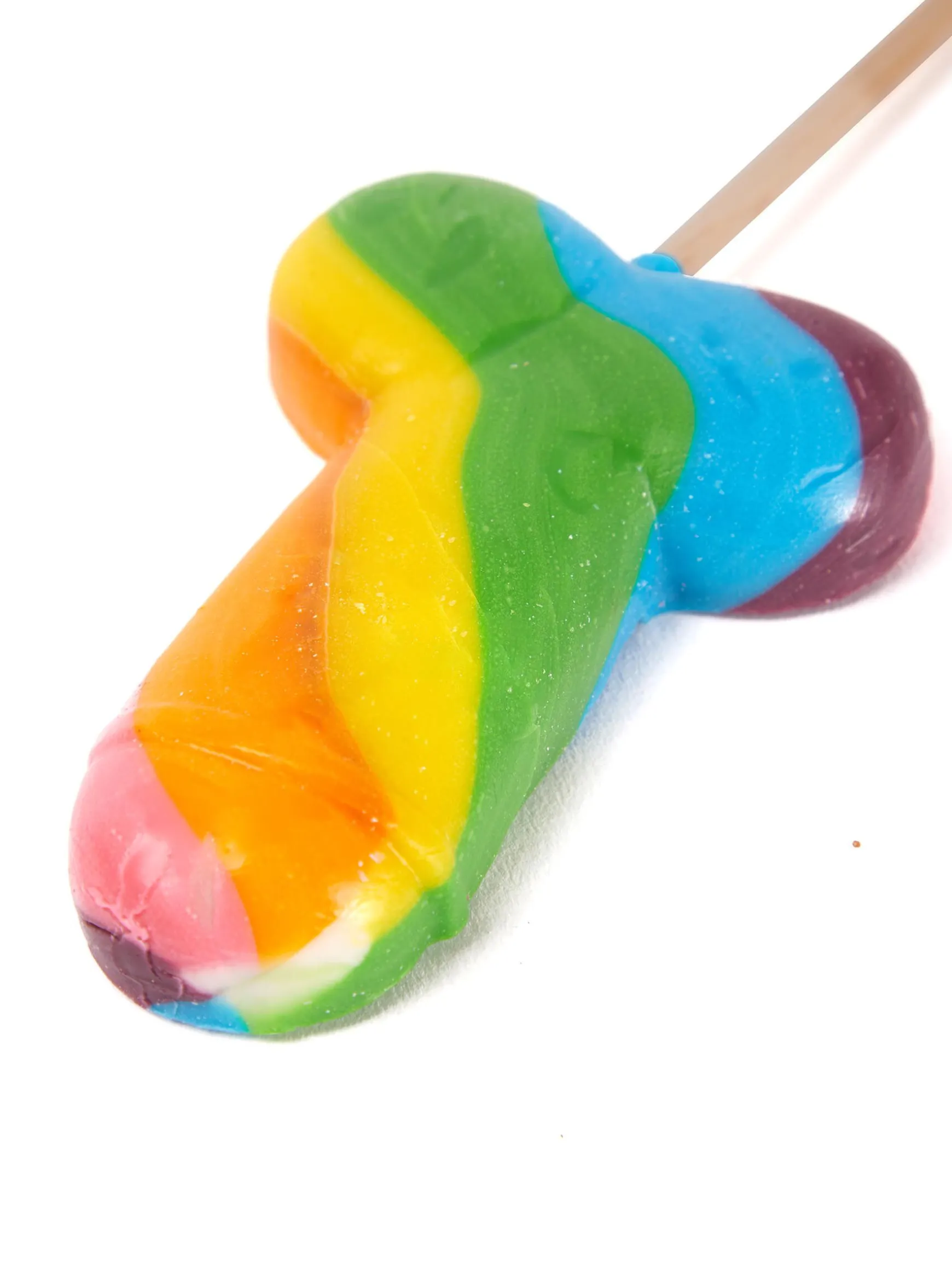 Rainbow Willy Lolly Rude Edible Sweets