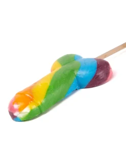 Rainbow Willy Lolly Rude Edible Sweets