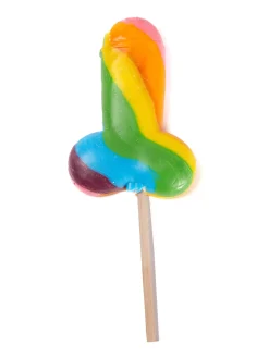 Rainbow Willy Lolly Rude Edible Sweets