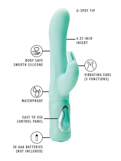 Rampant Rabbit Slim Waterproof Silicone Vibrator