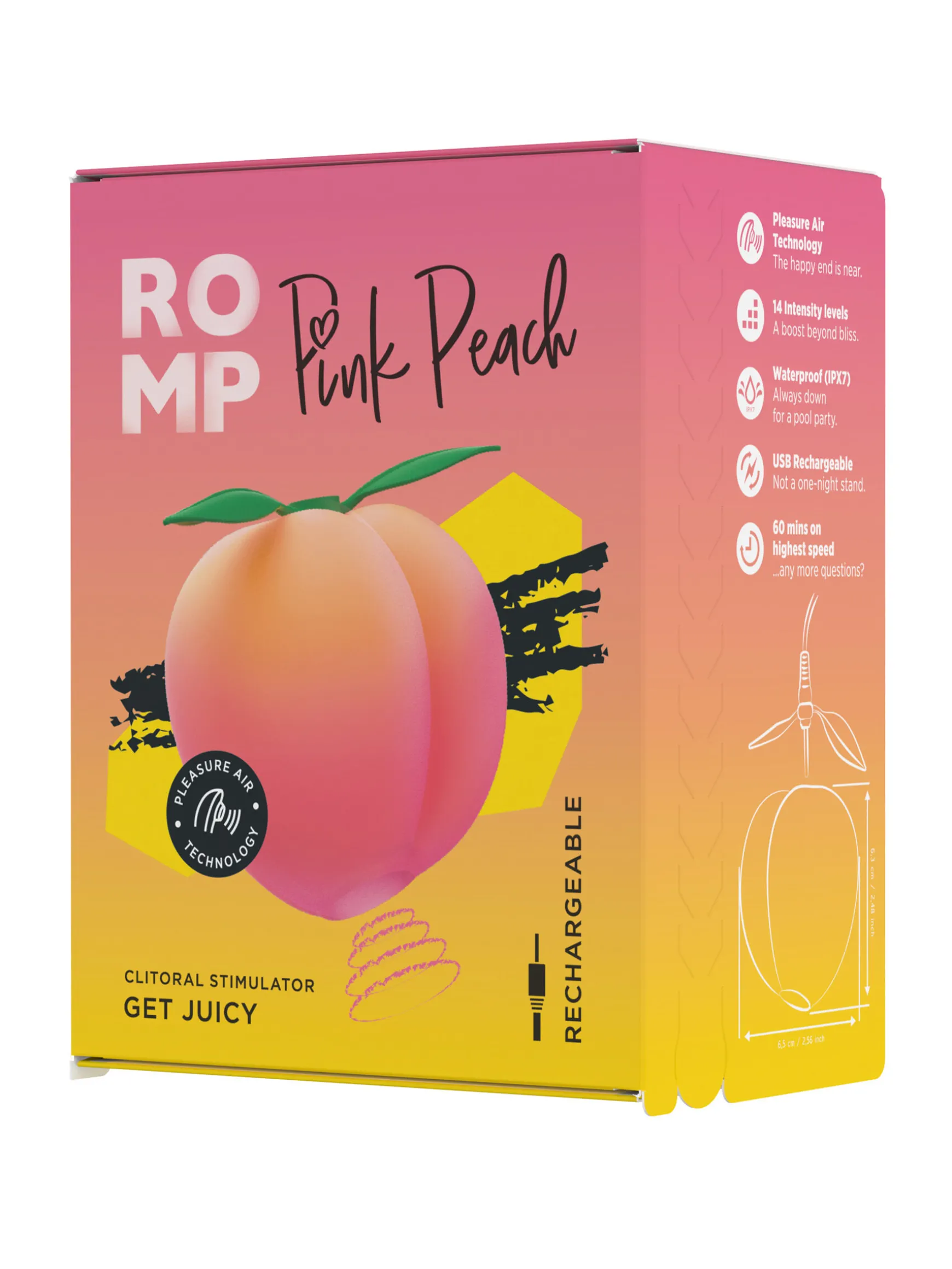 Romp Peach Clitoral Vibrator