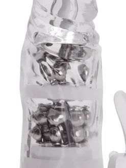 Rotating Rampant Rabbit Glitter Jelly Vibrator