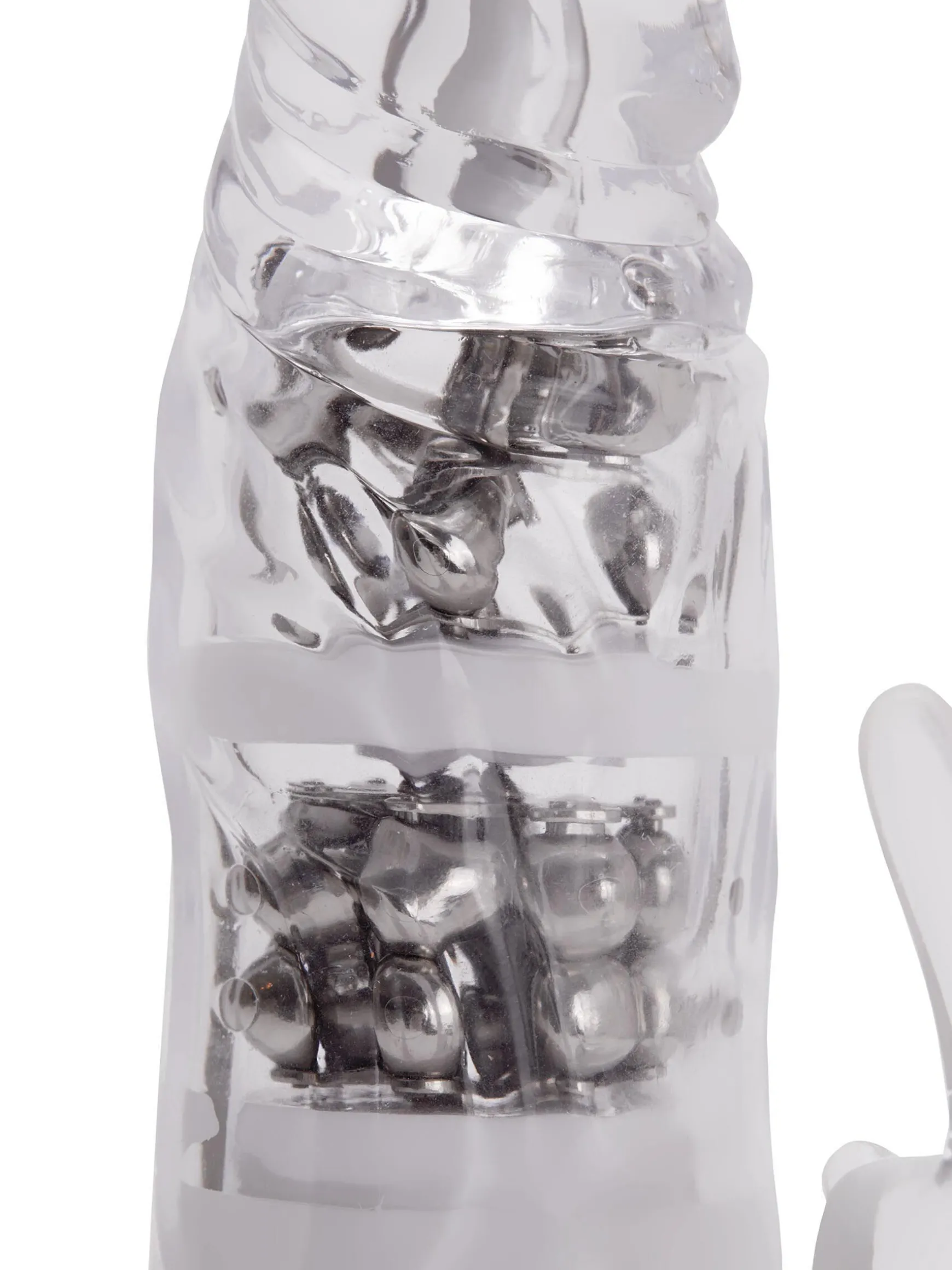 Rotating Rampant Rabbit Glitter Jelly Vibrator