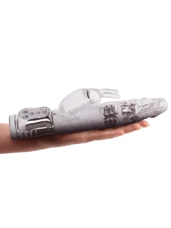 Rotating Rampant Rabbit Glitter Jelly Vibrator