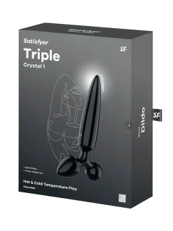 Satisfyer Triple Crystal 1 Glass Dildo
