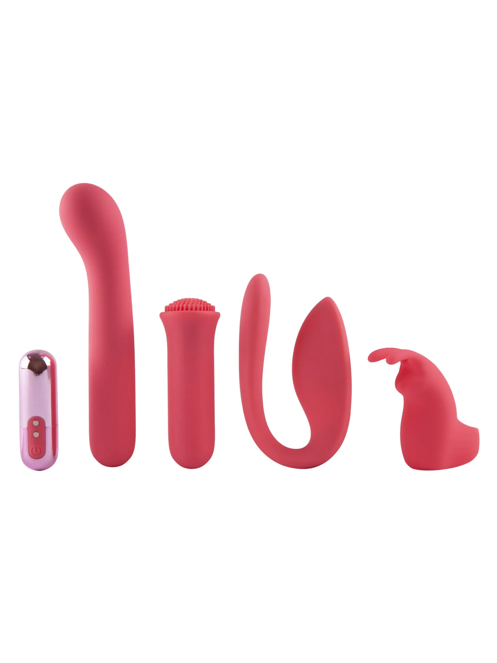 Self Love Bullet Vibrator & Attachments 5 Piece Set