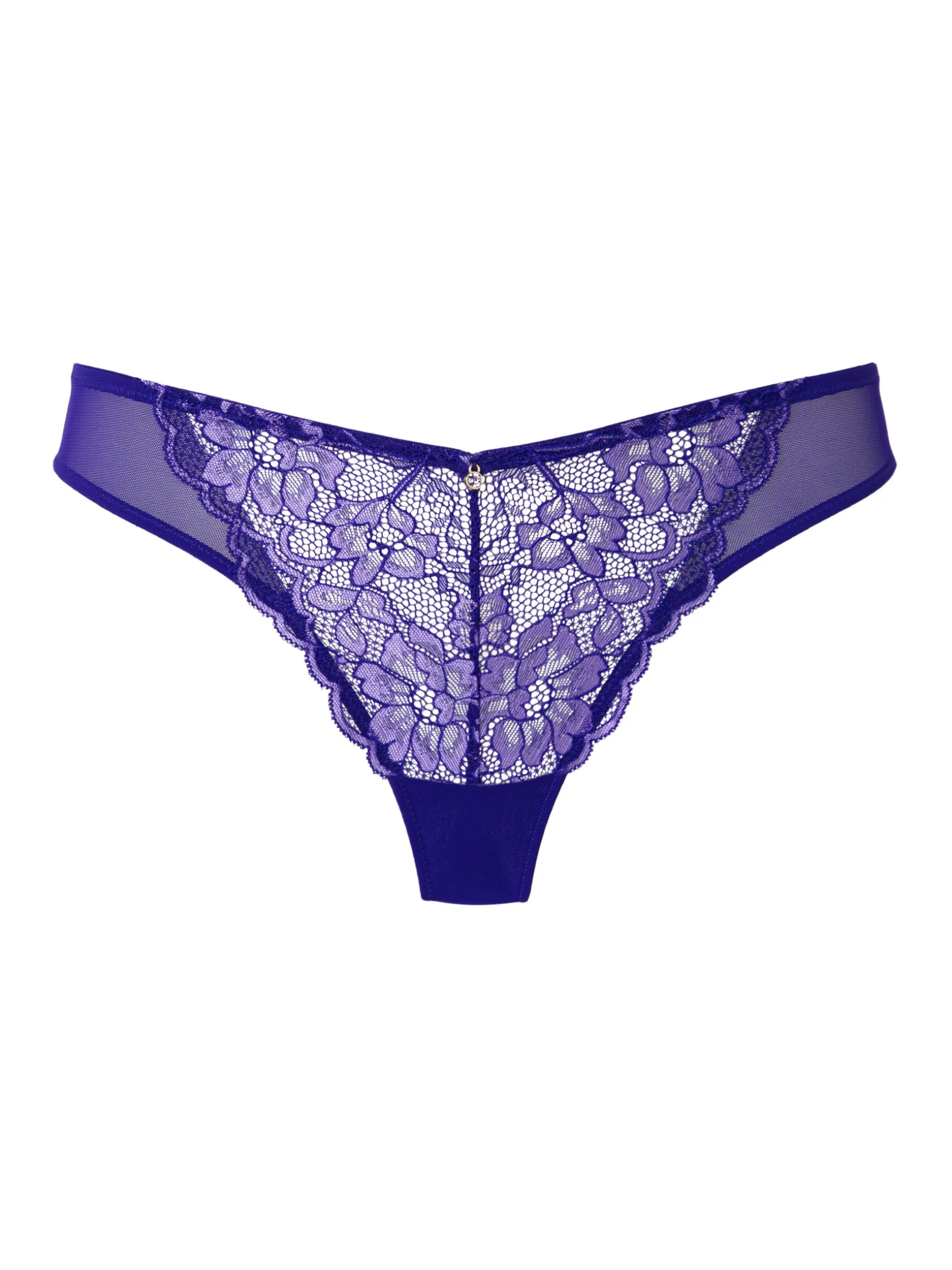 Sexy Lace Brazilian Knickers - Dark Purple
