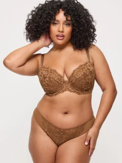 Sexy Lace Brazilian Knickers - Nude 03