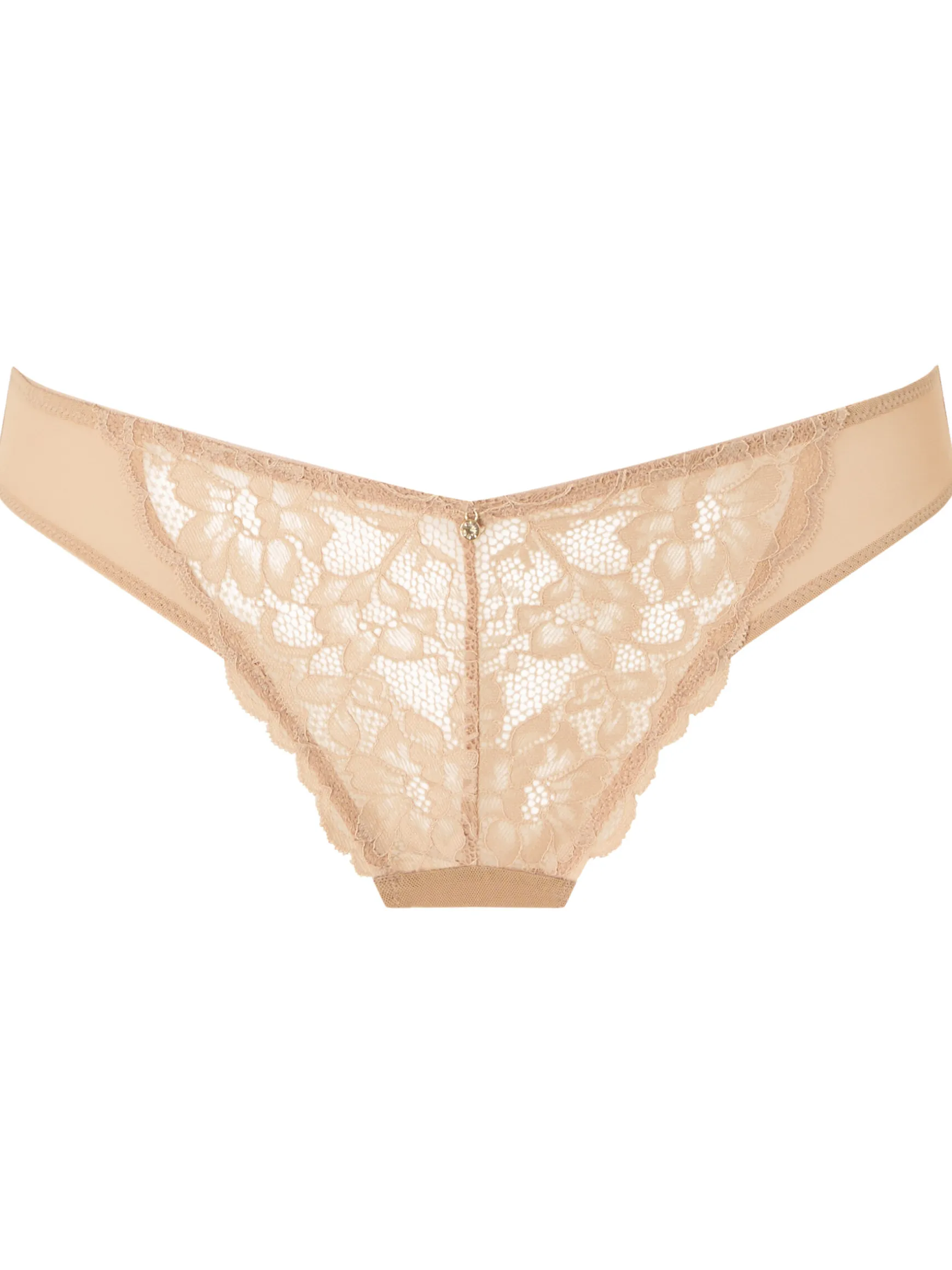 Sexy Lace Brazilian Knickers - Nude 01