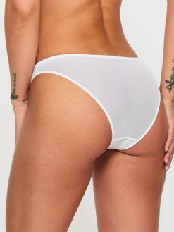 Sexy Lace Crotchless Brazilian Knickers - White