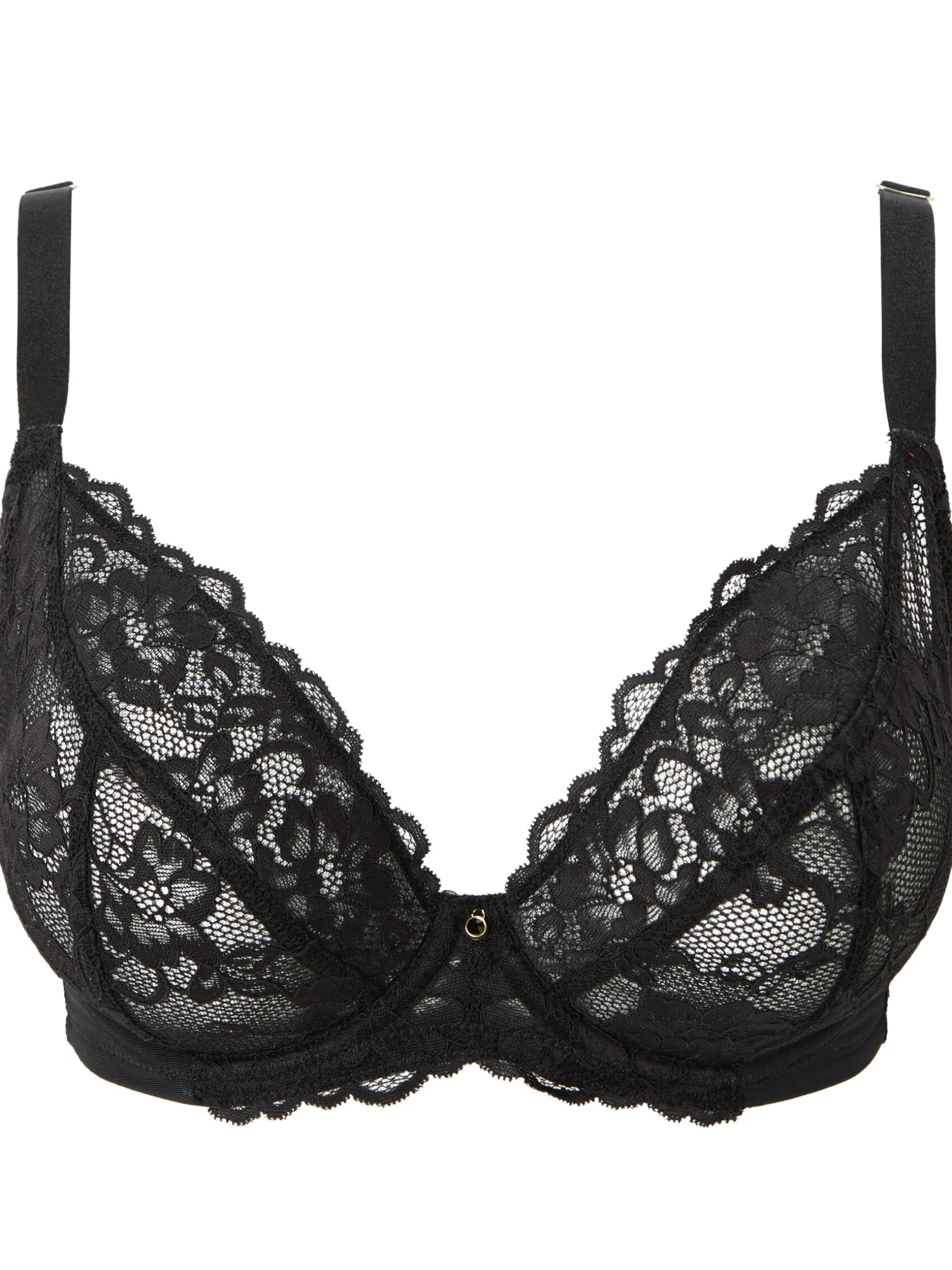 Sexy Lace Non Padded Fuller Bust Plunge Bra Pack of 2 - Assorted
