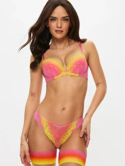Sexy Lace Ombre Brazilian Knickers - Multi