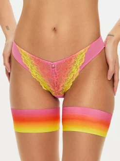 Sexy Lace Ombre Brazilian Knickers - Multi