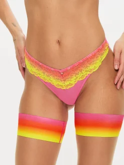 Sexy Lace Ombre Thong - Multi