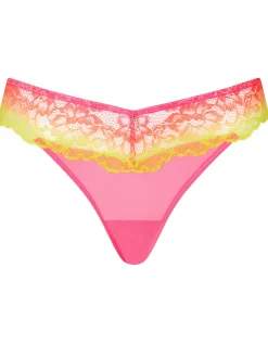 Sexy Lace Ombre Thong - Multi