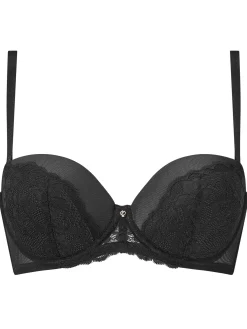Sexy Lace Padded Multiway Bra - Black