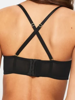 Sexy Lace Padded Multiway Bra - Black/Champagne