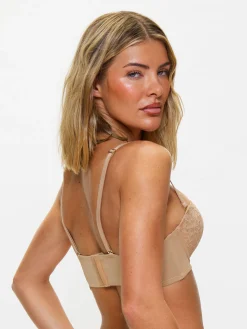 Sexy Lace Padded Multiway Bra - Nude 01
