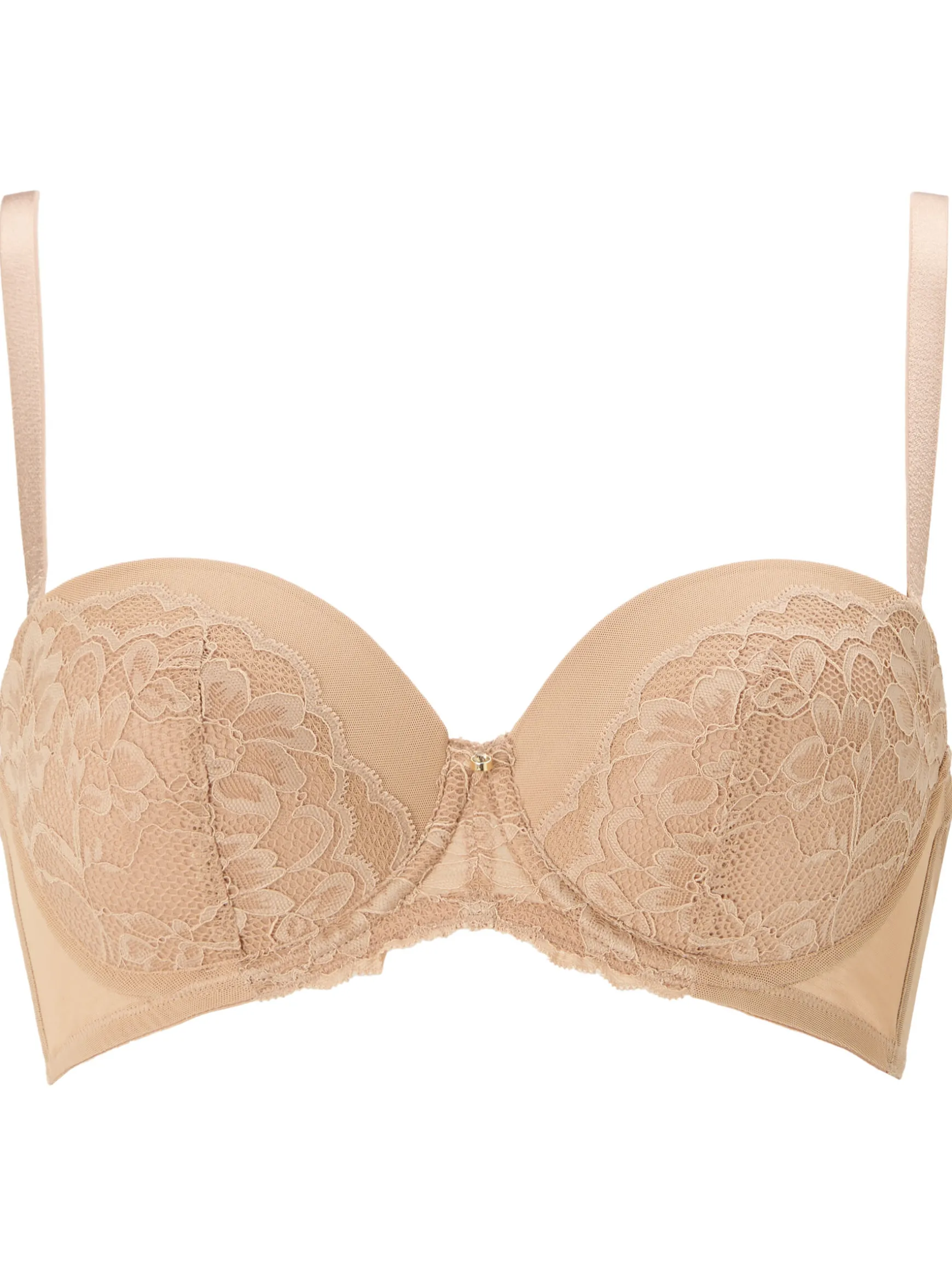 Sexy Lace Padded Multiway Bra - Nude 01